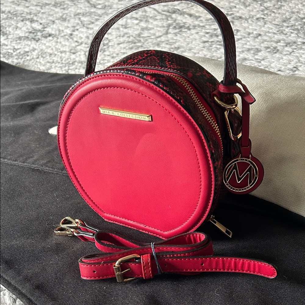 MISHA COLLECTION Red and Black Mini Bag